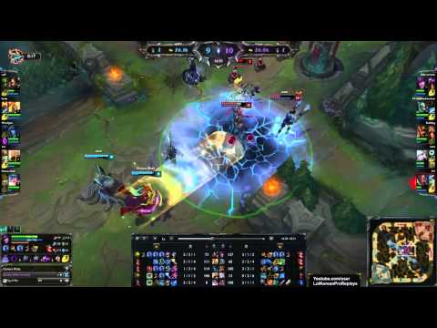 SKT T1 Faker Jarvan IV vs Zed, Syndra vs Nidalee MID Ranked Challenger Korea 002