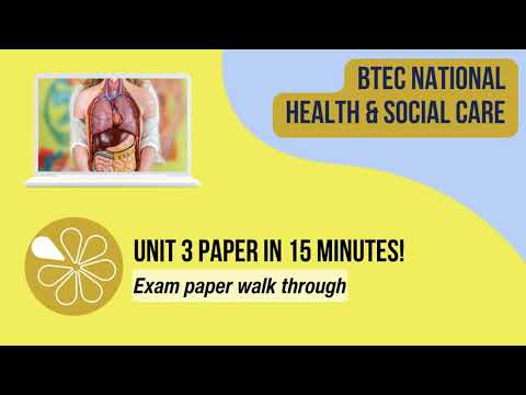 Unit 3 Exam Paper in 15 mins | BTEC National Health & Social Care