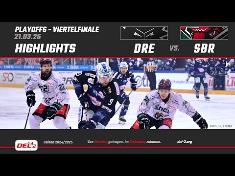 DEL2 Game Highlights Viertelfinale Spiel 5: Dresdner Eislöwen vs. Starbulls Rosenheim