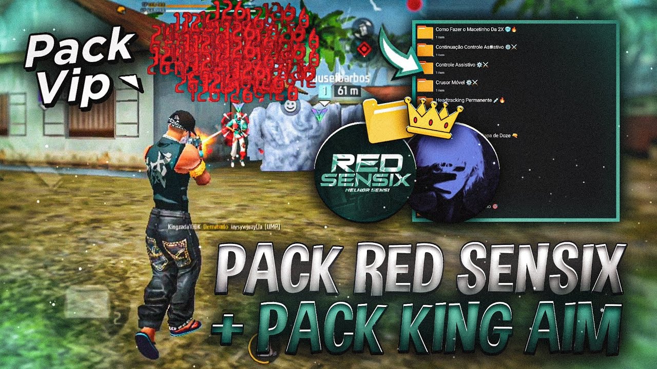 Saiu! 📂 PACK da KING THE DEM0N - PACK KING AIM COMPLETO + PACK da RED SENSIX pra [ANDROID e IPHONE]📲