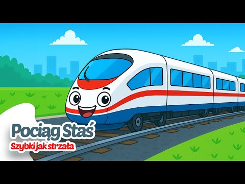 🚂 Pociąg Staś – Szybki jak strzała ⚡ | Piosenka dla dzieci 👶🎶