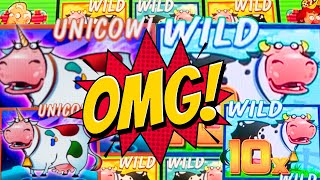 MOOLAH MADNESS!!! MYTHICAL UNICOW APPEARED! SUPER 10X BIG WIN! INVADERS ATTACK AGAIN PLANET MOOLAH