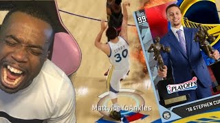 99 OVERALL STEPHEN CURRY BUZZER BEATER RED RELEASE HALF COURT! NBA 2k16 Gameplay #BreakTheGame