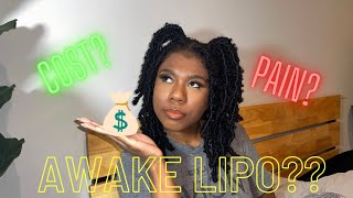 SONOBELLO COST|SURGERY PAIN LEVEL |AWAKE LIPO EXPERIENCE |PREOP