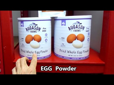 Dried EGG Powder REVIEW Preppers Food Storage Pantry Supplies Augason Judees Mountain House freeze