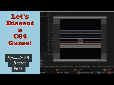 Lets Dissect a Commodore 64 Game! - Episode 26 - Raster bars - 02/04/2020