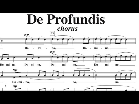 De Profundis (chorus), by David Bennett Thomas