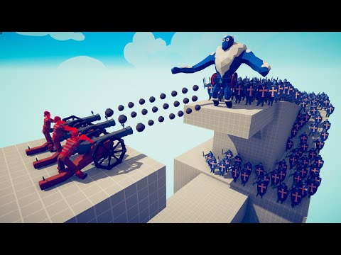 3x CANNON GOD vs 100x UNIT | TABS - Totally Accurate Battle Simulator