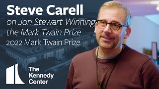 Steve Carell on Jon Stewart Winning the Mark Twain Prize