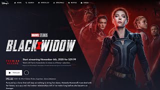 BLACK WIDOW DISNEY PLUS OFFICIALLY ANNOUNCED! NEW RELEASE DATE!