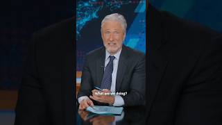 Everything is so f**ked up that Trump has Jon Stewart defending... an oil company?! #dailyshow