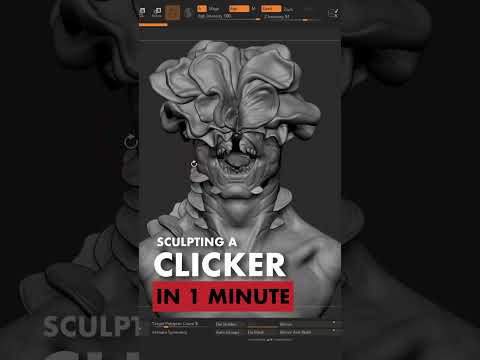 Sculpting a Clicker from The Last of Us in 1 minute