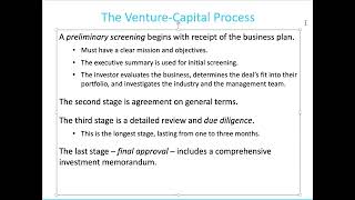 Ch 12 Informal Risk Capital, Venture Capital, and Going Public