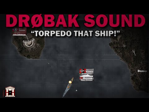 Sinking of German Heavy Cruiser Blücher: The Battle of Drøbak Sund, 1940 - Animated