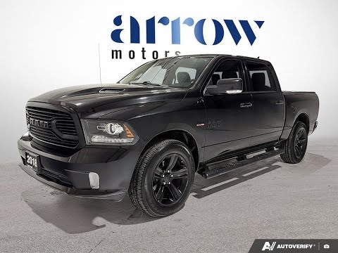 2018 Ram 1500 Sport 4x4 Crew Cab 5'7" Box *Ltd Avail* in Black for sale at Arrow Motors in Aylmer, ON