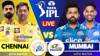 🔴IPL Live Match Today: Chennai Super Kings vs Mumbai Indians Live | CSK vs MI Live Match Score #ipl
