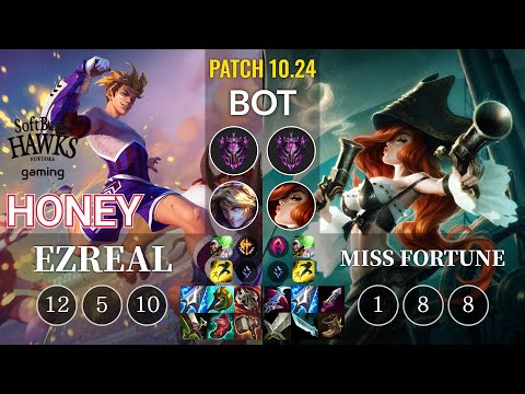 SHG Honey Ezreal vs Miss Fortune Bot - KR Patch 10.24