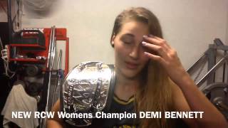 RIOT CITY WRESTLING - New RCW Womens Champion Demi Bennett (Rhea Ripley)