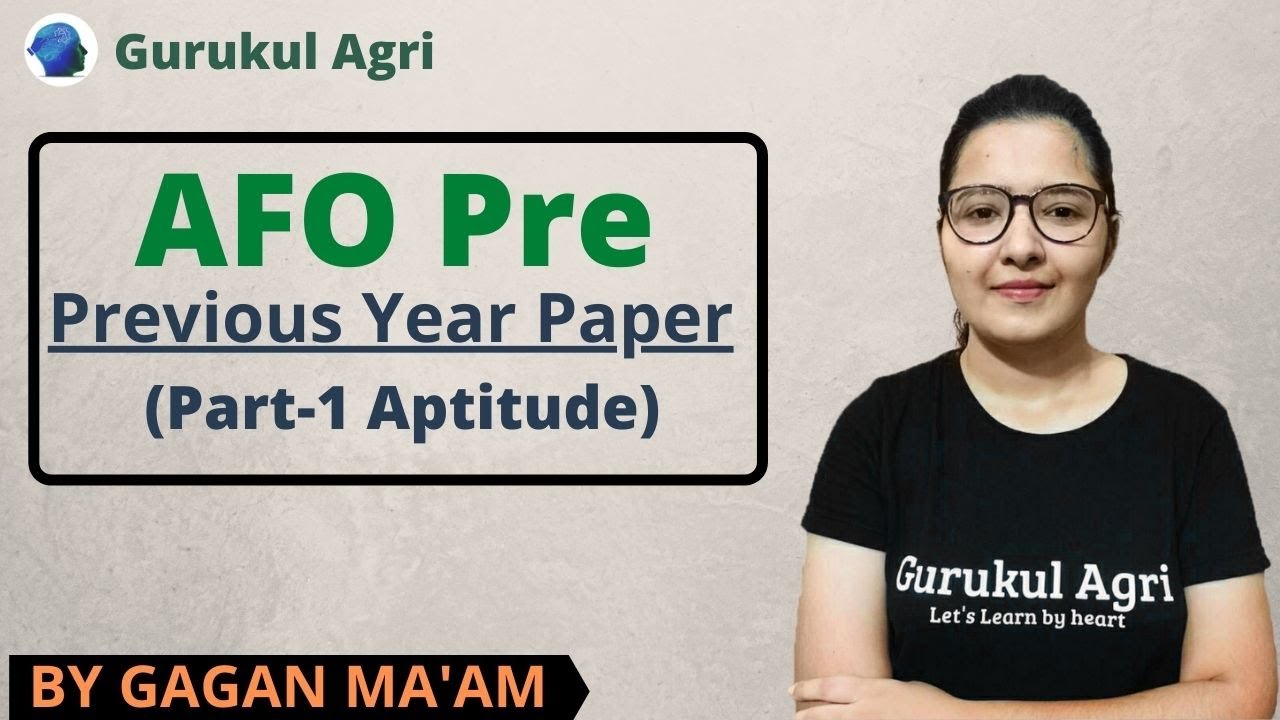 Watch video AFO Pre | previous year Exam | Part-1 | Aptitude Now AFO Pre | previous year Exam | Part-1 | Aptitude