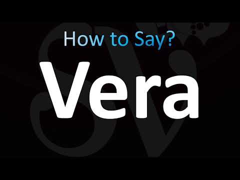 How to Pronounce Vera (CORRECTLY!)