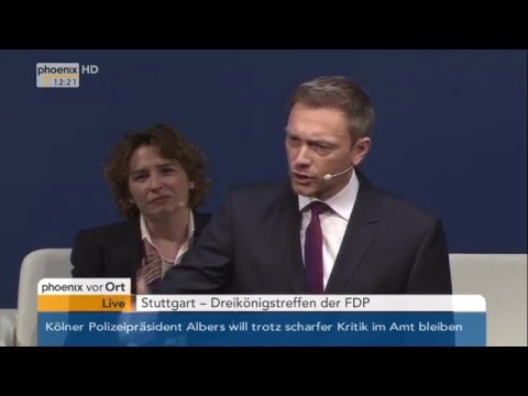 Dreikönigstreffen der FDP: Christian Lindner hält Rede am 06.01.2016