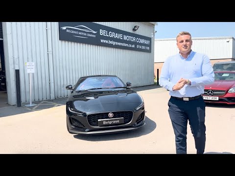 Stunning 2021 Jaguar F-Type 300hp Driving, Walk Around & Review