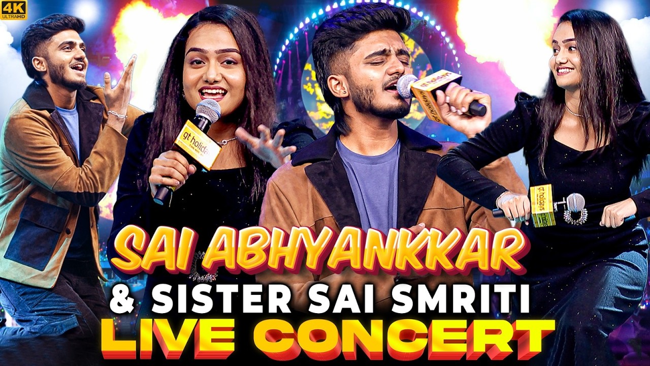 Sai Abhyankkar Live Concert😍Sister Sai Smriti Spine Chilling Performance🔥Thalapathy Kacheri Mode On🎉