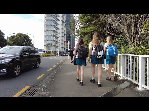 4K DJI Pocket 2 peak morning walk through Thorndon, Wellington (NZ) | November 2021.