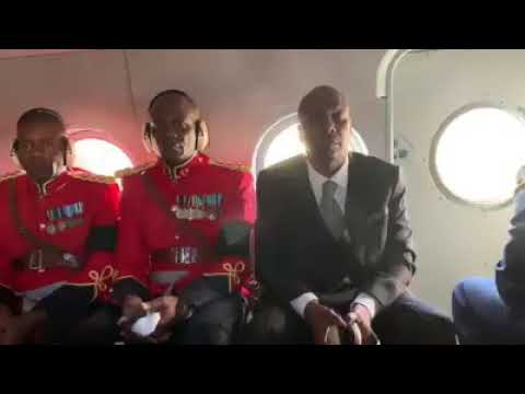 Sharethe body if the Former president Moi being taken to kabarak Home for Burial