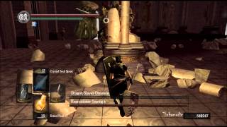 Dark Souls PC: Occult Winged Spear vs Smough and Ornstein