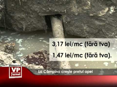 La Câmpina crește preţul apei