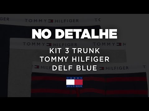 Kit 3 Boxer Delf Blue Tommy Hilfiger