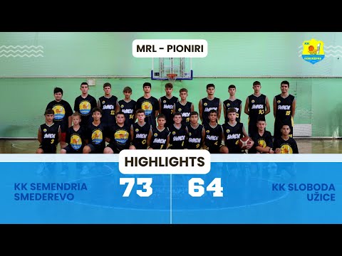 HIGHLIGHTS - KK Semendria Smederevo - KK Sloboda Užice (MRL pioniri)