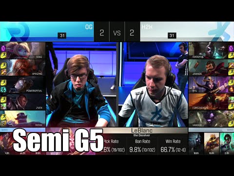 Origen vs H2K Gaming | Game 5 Semi Finals S6 EU LCS Spring 2016 Playoffs | OG vs H2K G5 1080p