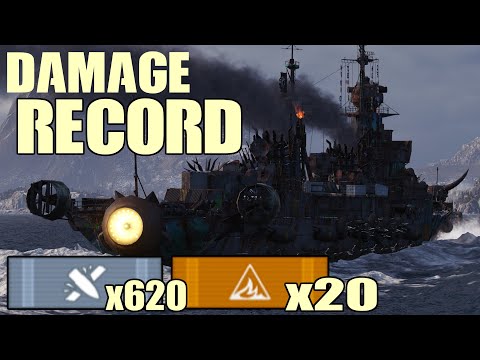 GROZOVOI DAMAGE RECORD || World of Warships