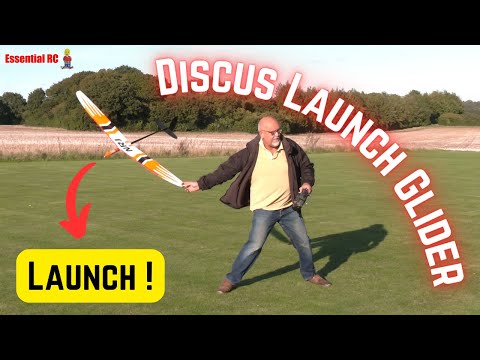 LAUNCH ! Discus Launch Glider (DLG) on a Windy Day