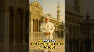 Download lagu He Took Off His Shoes Inside a Mosque — He Was the Pope #popejohnpaulii #catholicchurch #islam mp3