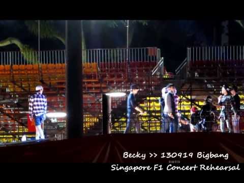 130919 Bigbang Singapore F1 Concert Rehearsal - 1
