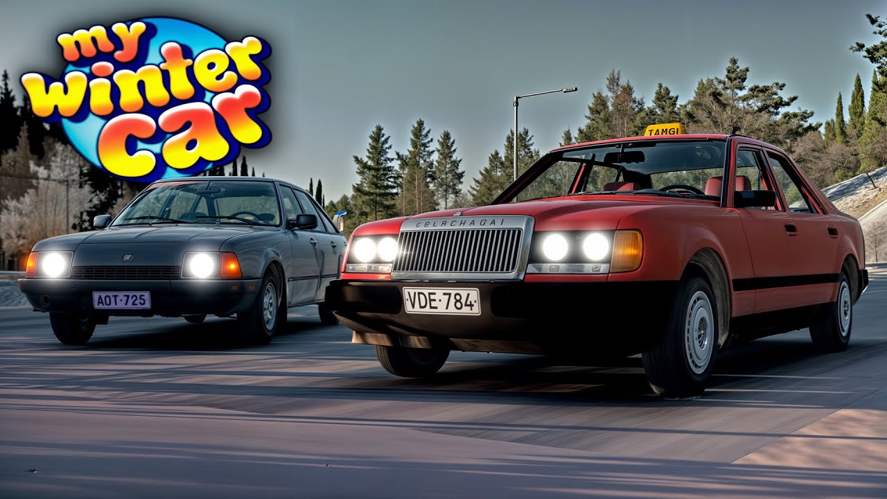 Passei 48 horas trabalhando de TAXI - My Winter Car #9