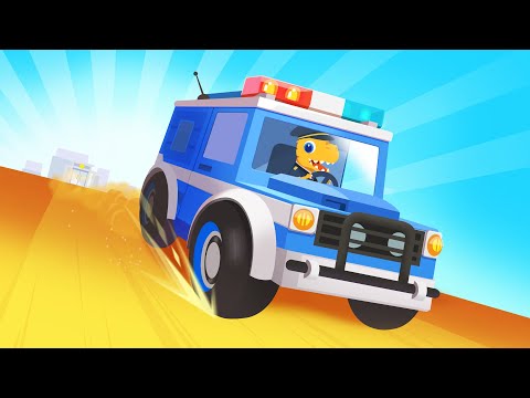 Dinosaur Police Car Games kids