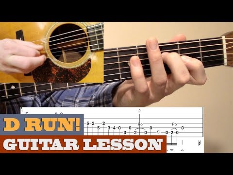LICK #18 - “D Run” | Flatpicking Lick – Bluegrass Guitar Lesson with TAB