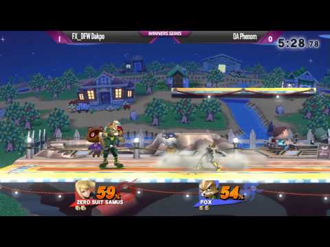 Shockwave 14 Smash 4 - FX_DFW Dakpo (ZSS) vs DA Phenom (Fox) - Winners Semis