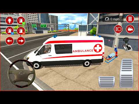 Ambulans Oyunu İzle 3D - American Ambulance Simulator #500 || Ambulans oyunları 4K Android Gameplay