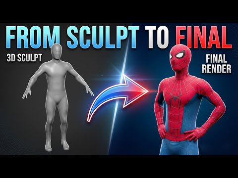 Spider-Man Brand New Day | 3D Modeling Process in Blender