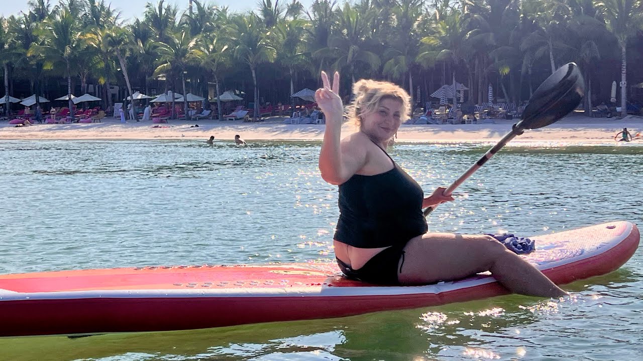 ФУКУОК. Видео о том как два неумёхи пытались плавать на сапе!)