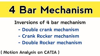 Four bar mechanism and its inversions