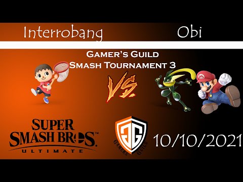 Gamer's Guild Smash Monthly 3 Interrobang (Villager) vs Obi (Greninja, Mario)