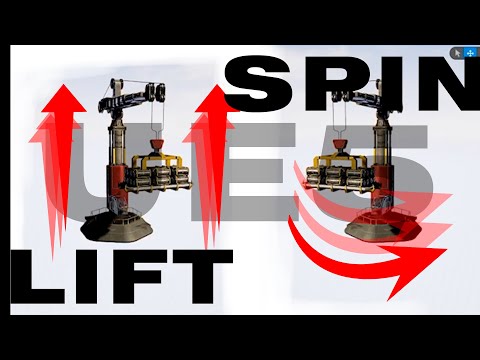 UE5 Crane Blueprint. Spin. Lift Cargo.