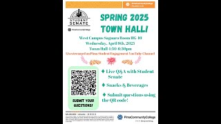 PCC Spring 2025 Student Senate Town Hall