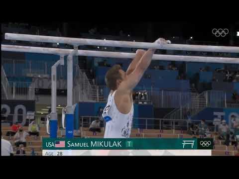Samuel Mikulak - Parallel Bars Qualification Tokyo 2020